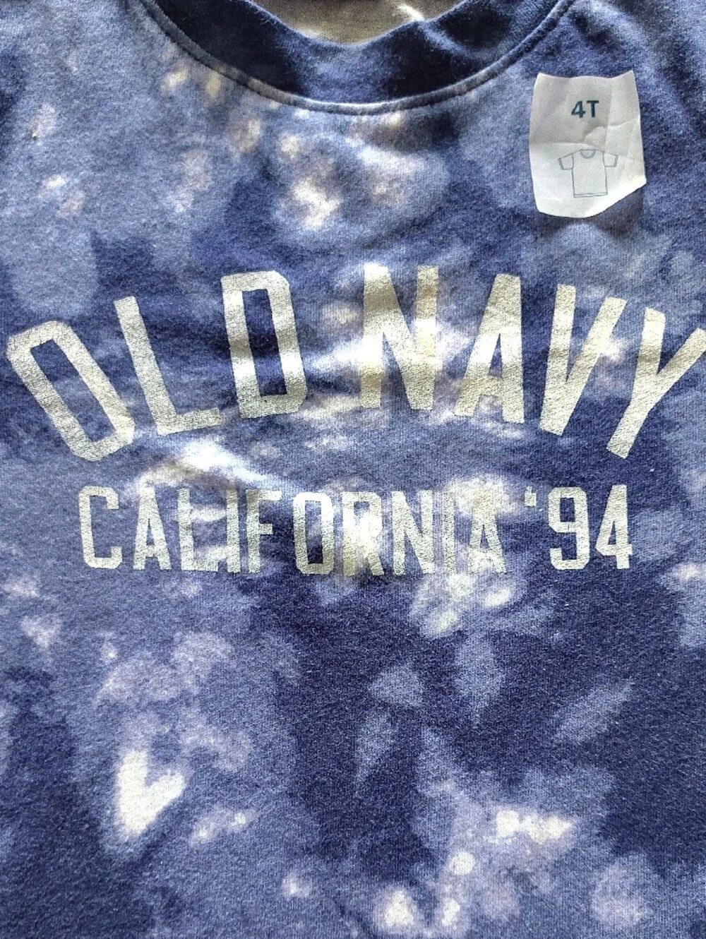 Old Navy Blue Tie-Dye 'California 94' Graphic Tee
